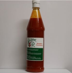 Sanddornsirup 1000g / 770ml Gluten-, Lactose- und Glutamatfrei 100% Free